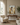 Arms of Mercy Christian wall art by Gabriel Heaton in a natural wood float frame above a console in a warm neutral sitting room