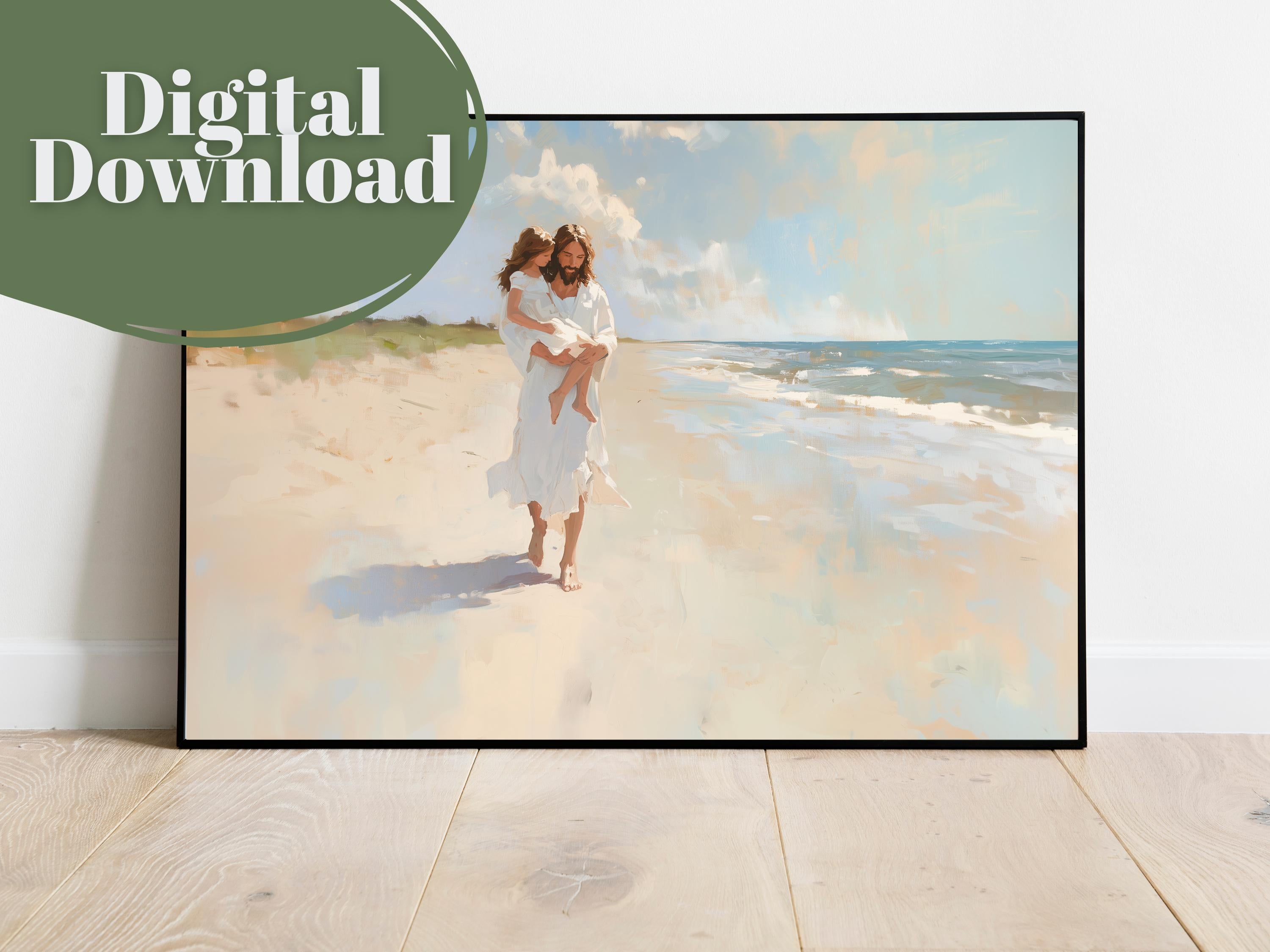 Carried by Christ | Premium Digital Download | Faith-Inspired Art