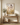 Peace in Christ Christian wall art by Gabriel Heaton in a natural wood frame above a console in a warm neutral interior