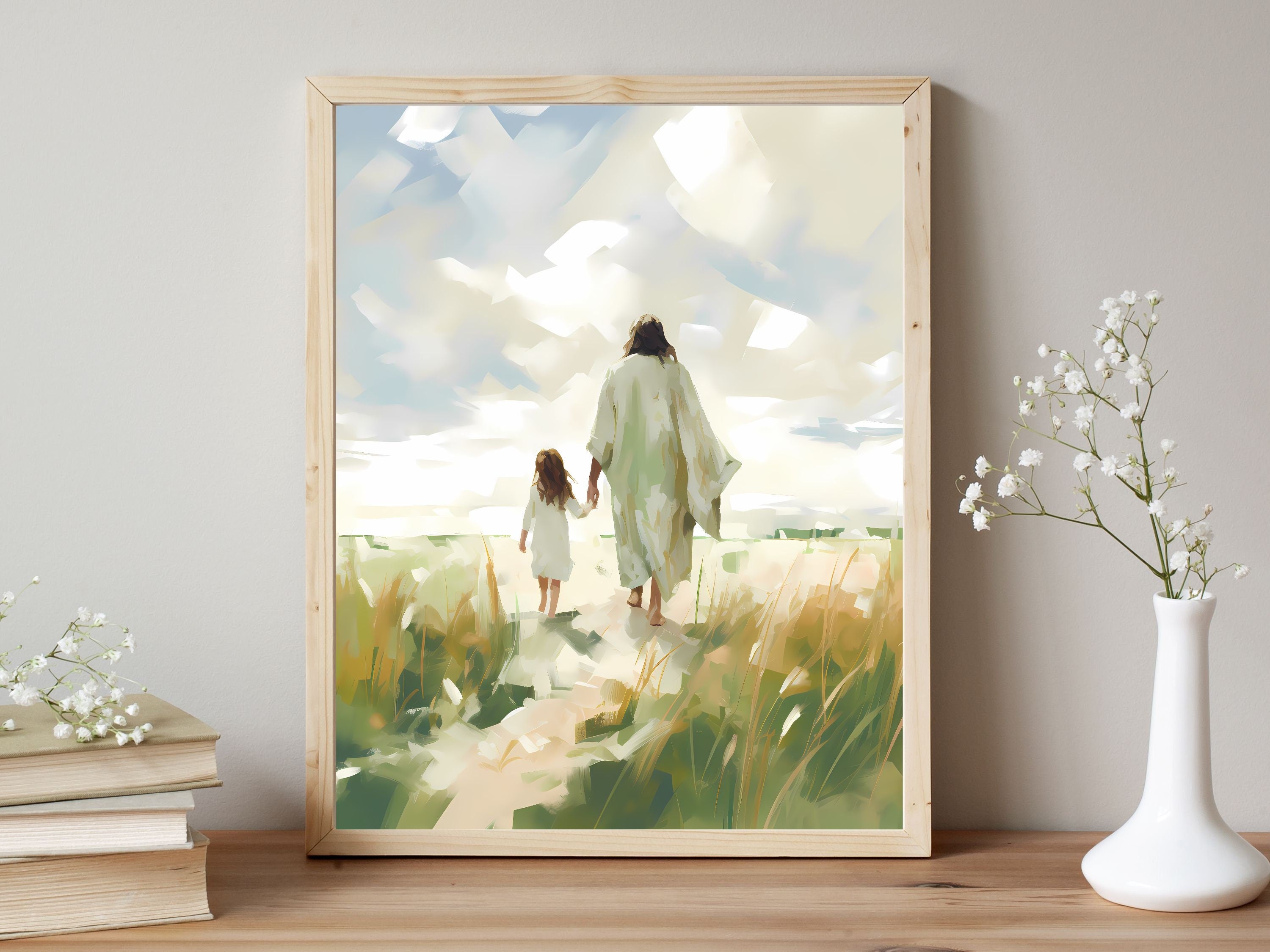 Walking with the Savior | Premium Digital Download | Faith-Inspired Art