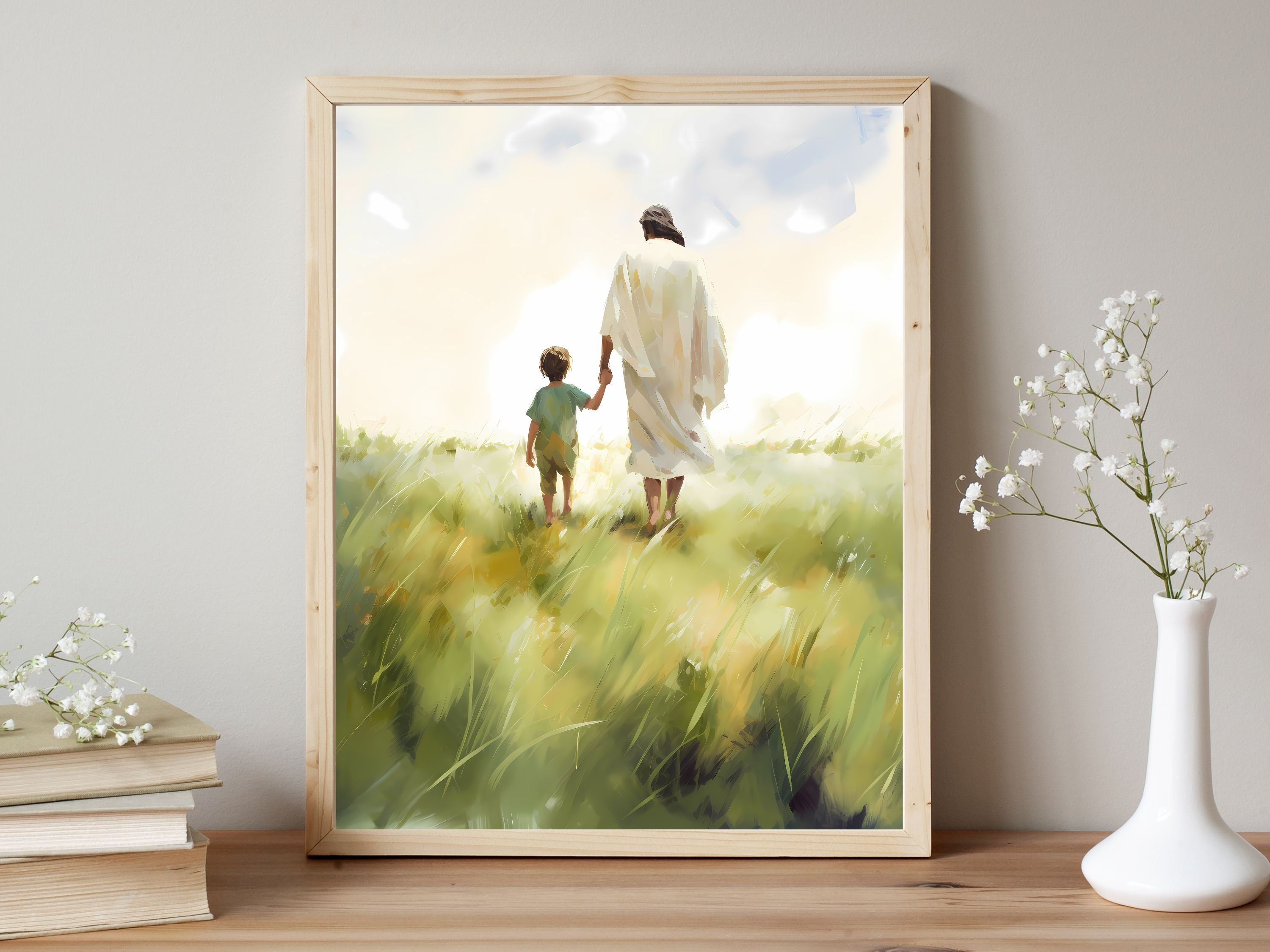 Walking with Christ | Premium Digital Download | Faith-Inspired Art