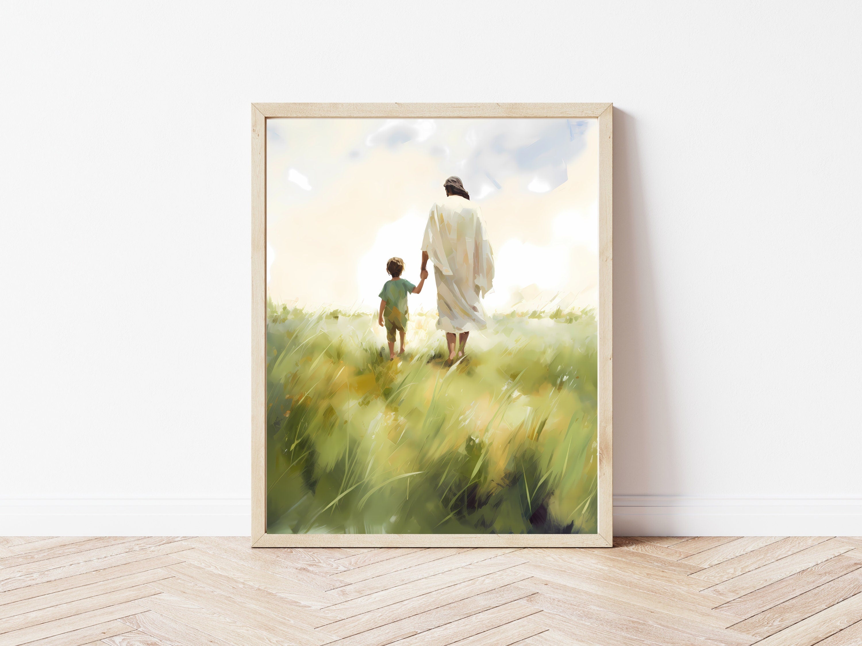 Walking with Christ | Premium Digital Download | Faith-Inspired Art