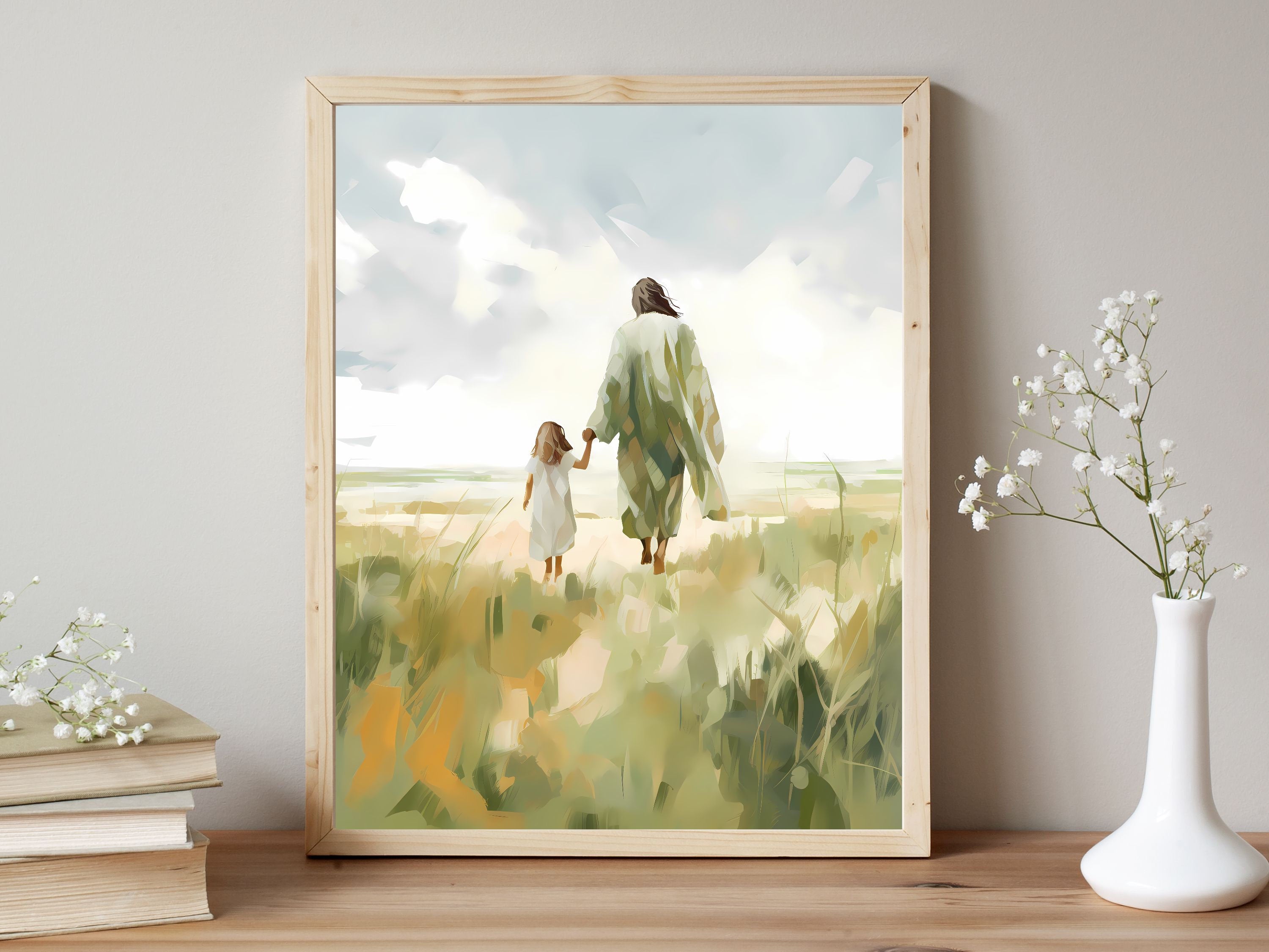 Walking with Jesus | Premium Digital Download | Faith-Inspired Art