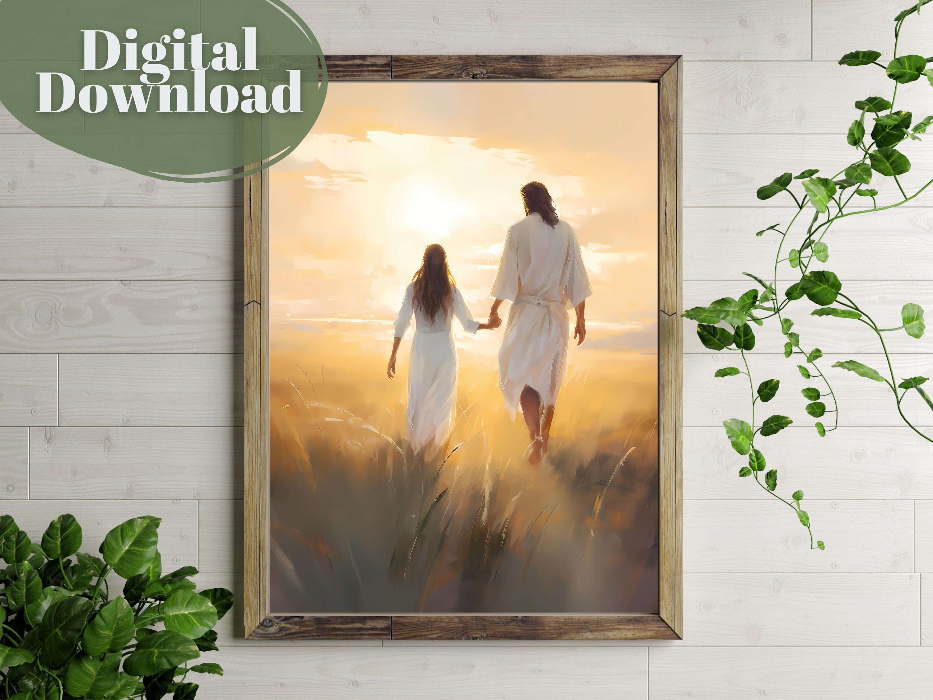 Walk in His Light | Premium Digital Download | Faith-Inspired Art