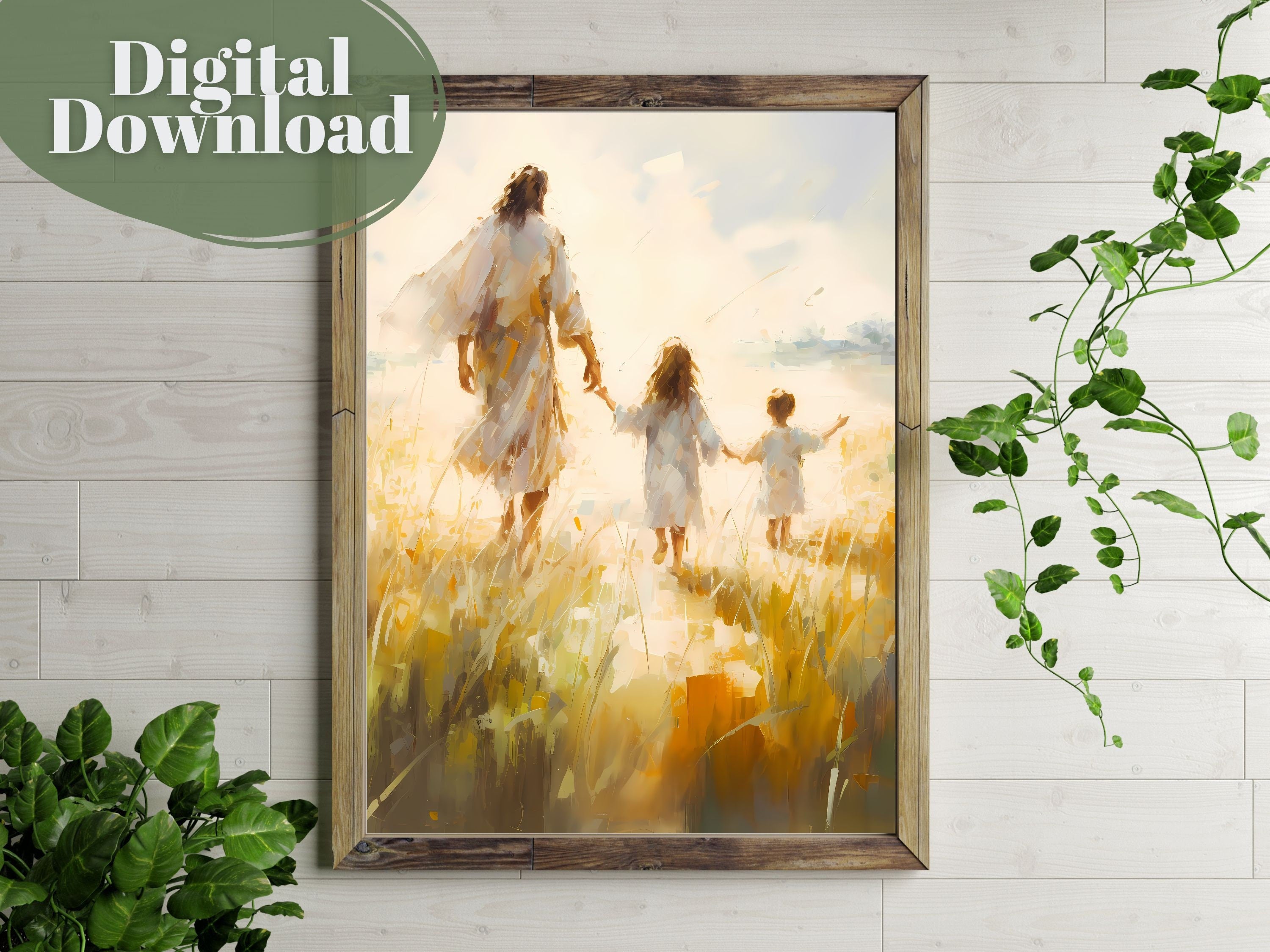 His Guiding Hand | Premium Digital Download | Faith-Inspired Art