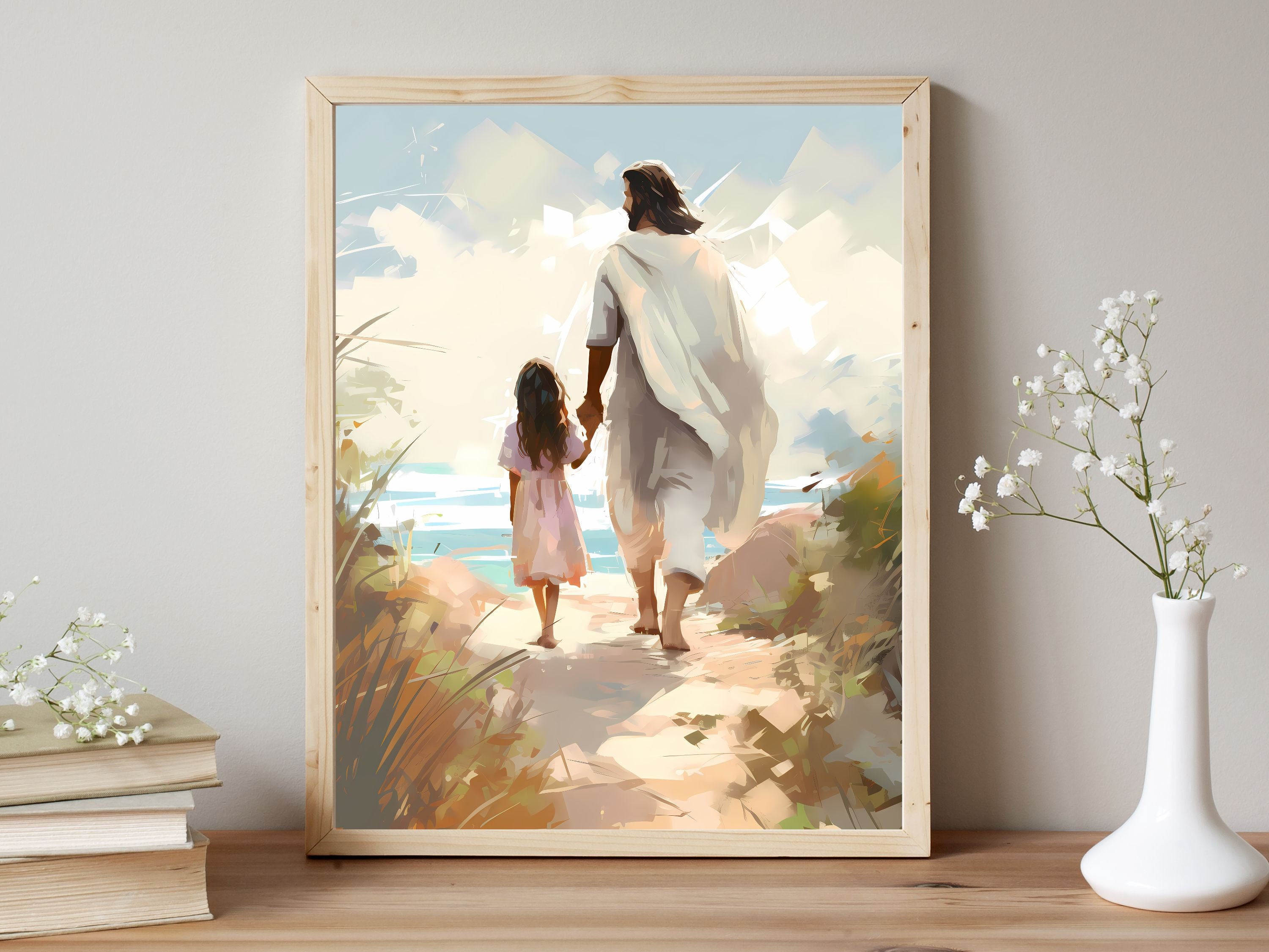 Walking with Christ | Premium Digital Download | Faith-Inspired Art