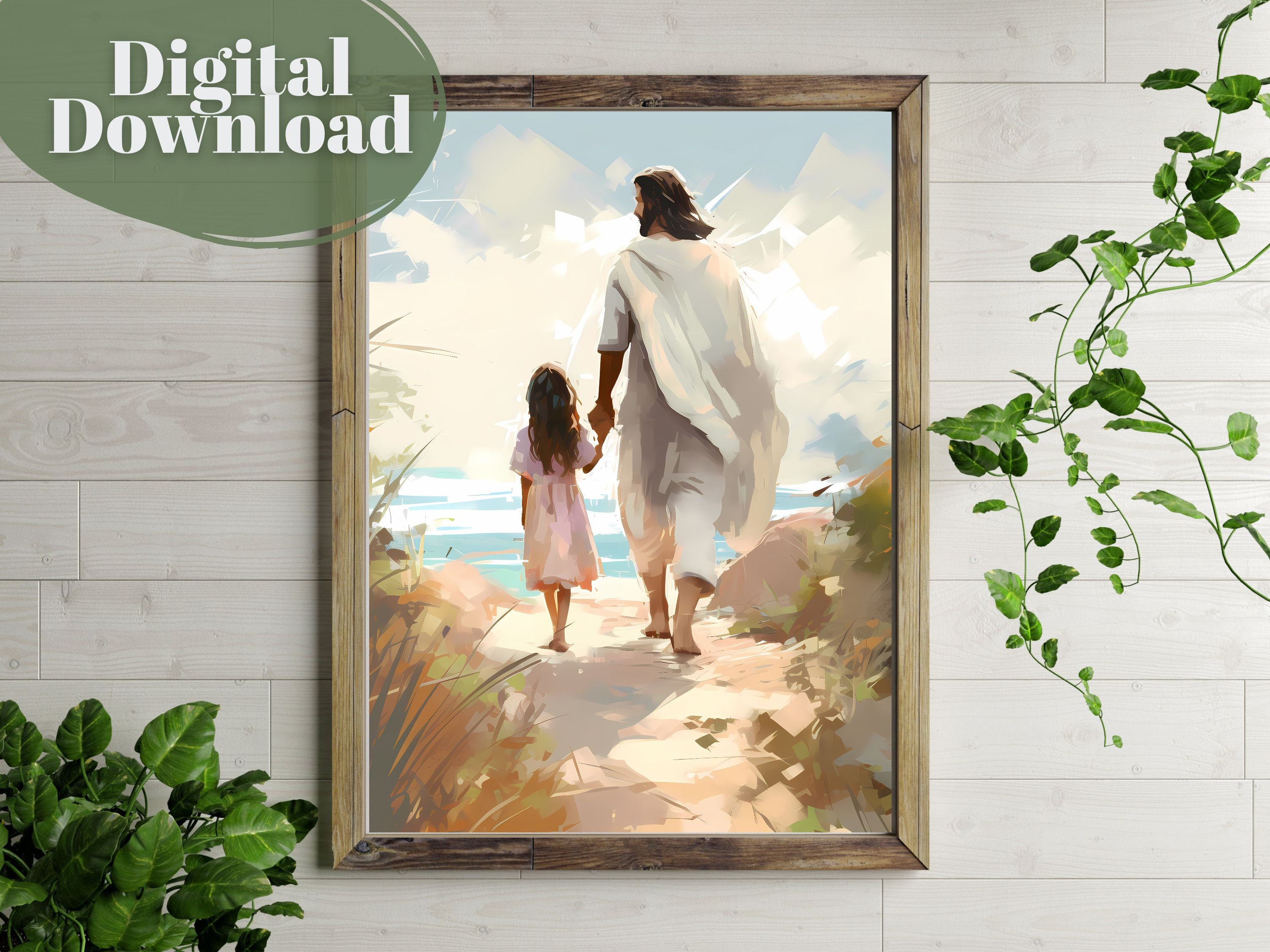 Walking with Christ | Premium Digital Download | Faith-Inspired Art