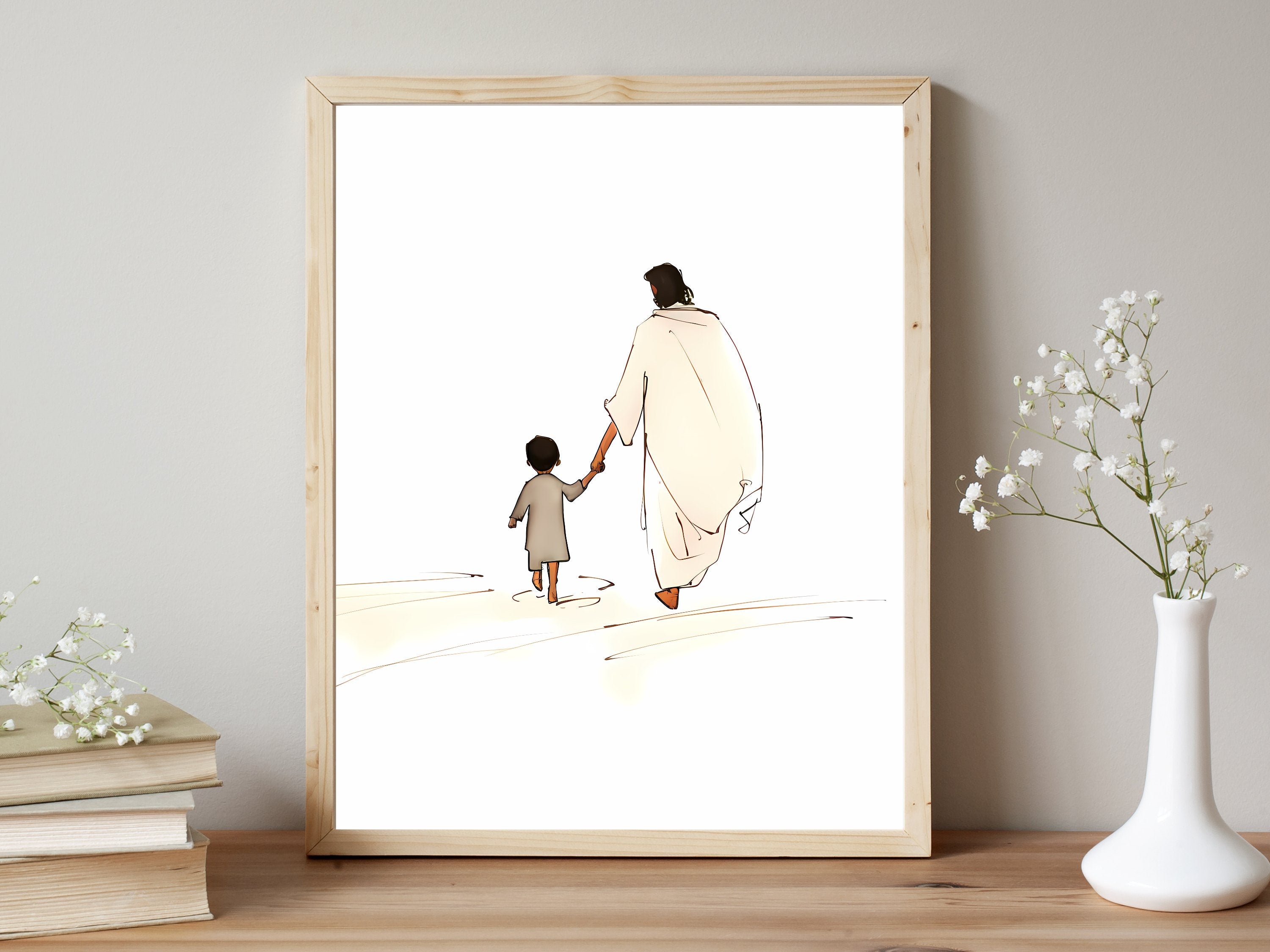 Walking with Christ | Premium Digital Download | Faith-Inspired Art