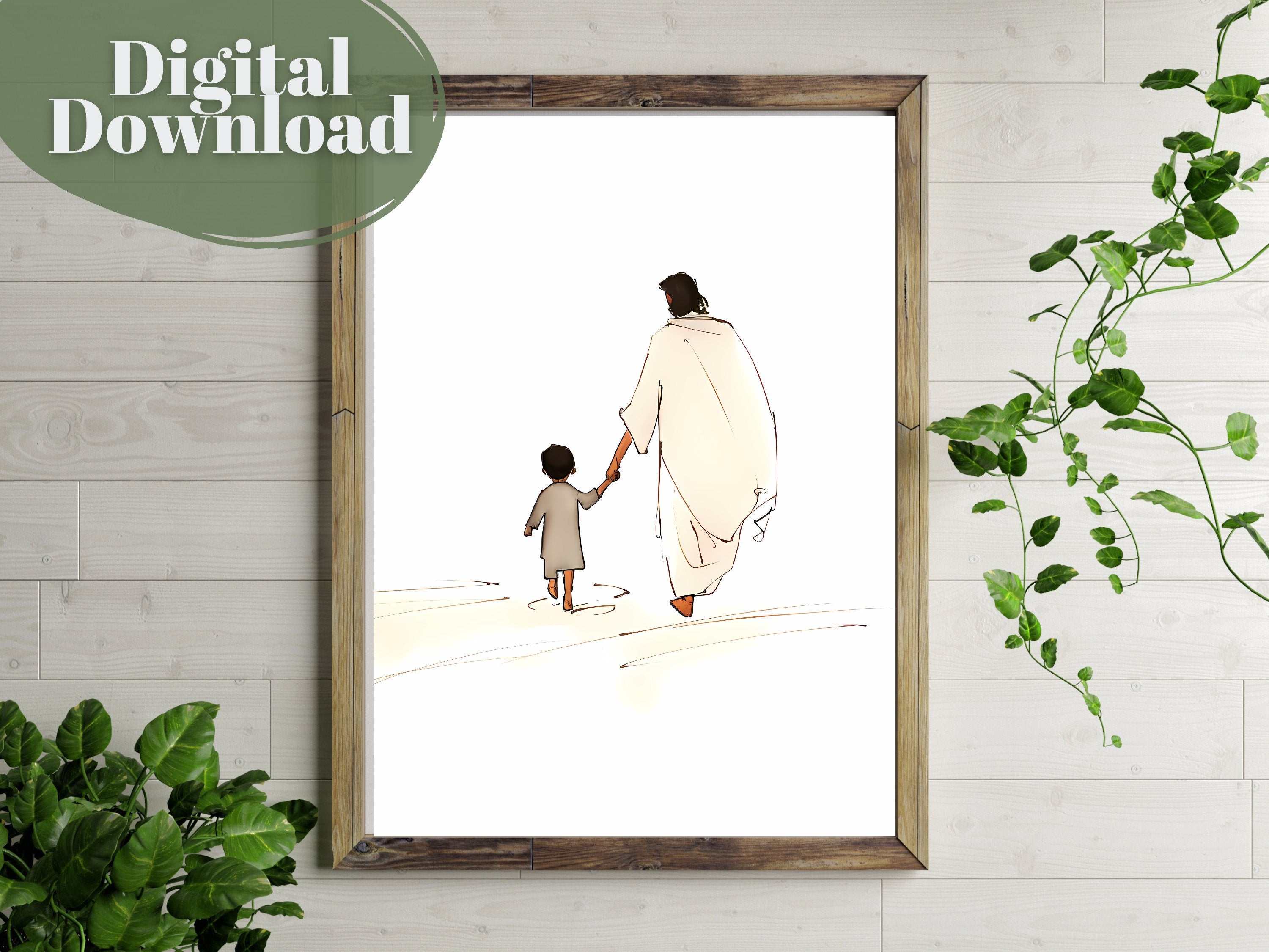 Walking with Christ | Premium Digital Download | Faith-Inspired Art