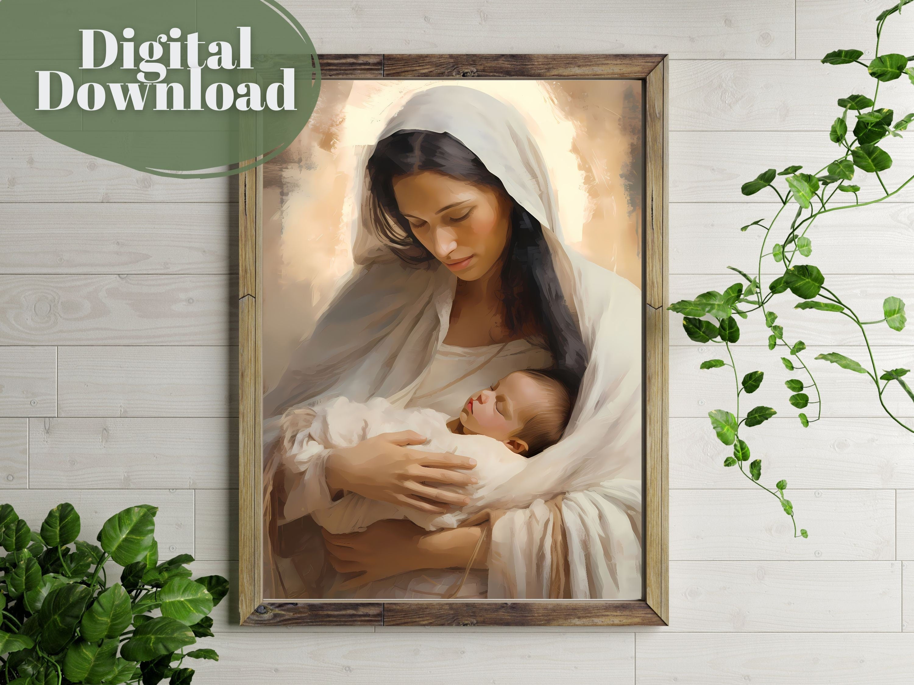 Swaddled by Love | Premium Digital Download | Faith-Inspired Art