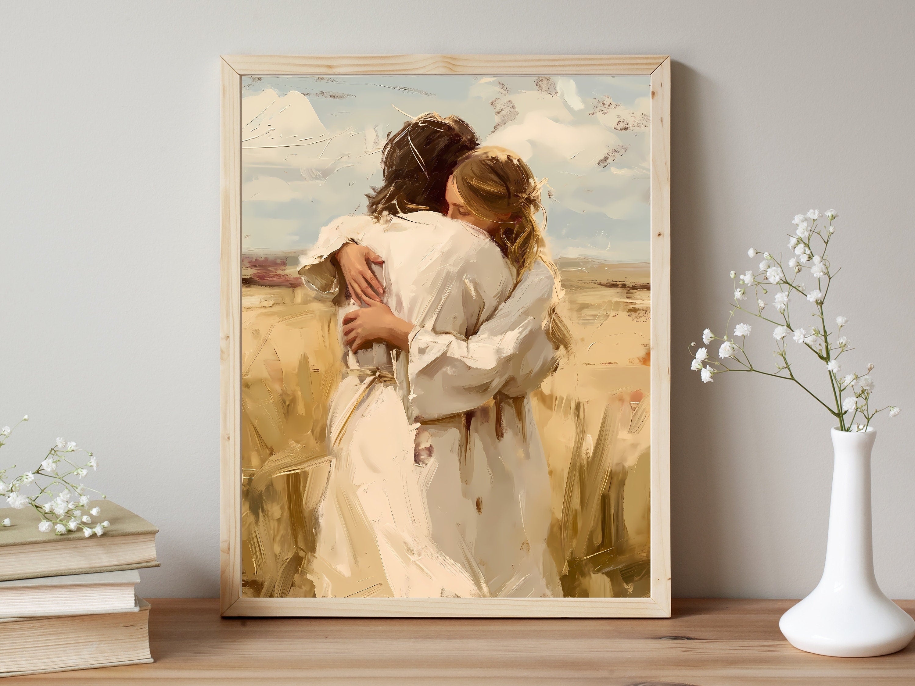 Divine Embrace | Premium Digital Download | Faith-Inspired Art